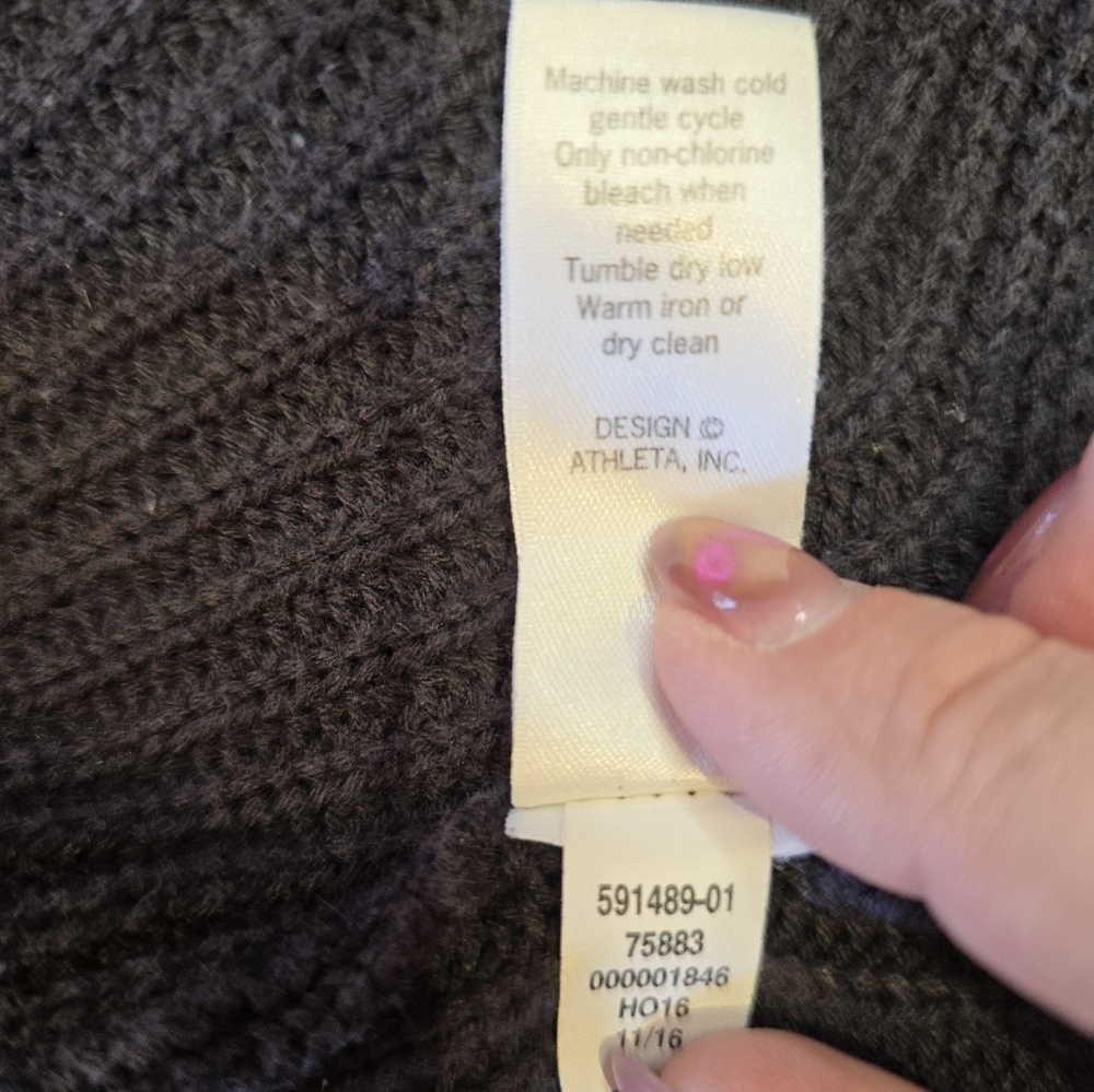 Athleta Cardigan with Shawl Collar and Ribbed Texture Small - Picture 5 of 11